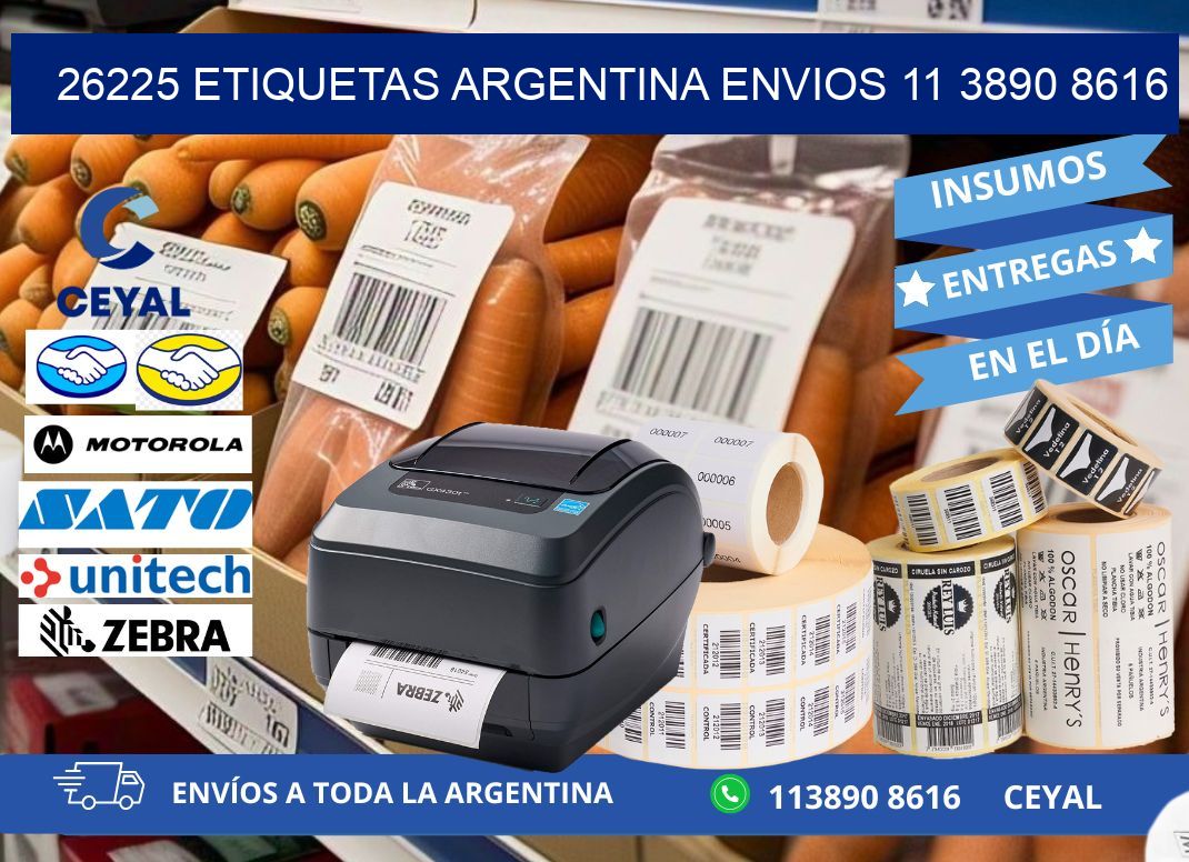 26225 ETIQUETAS ARGENTINA ENVIOS 11 3890 8616