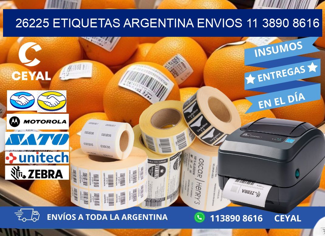 26225 ETIQUETAS ARGENTINA ENVIOS 11 3890 8616