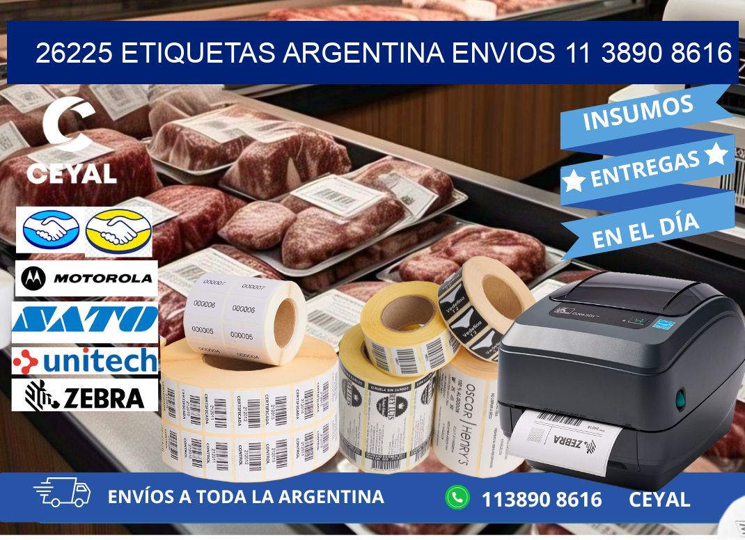 26225 ETIQUETAS ARGENTINA ENVIOS 11 3890 8616