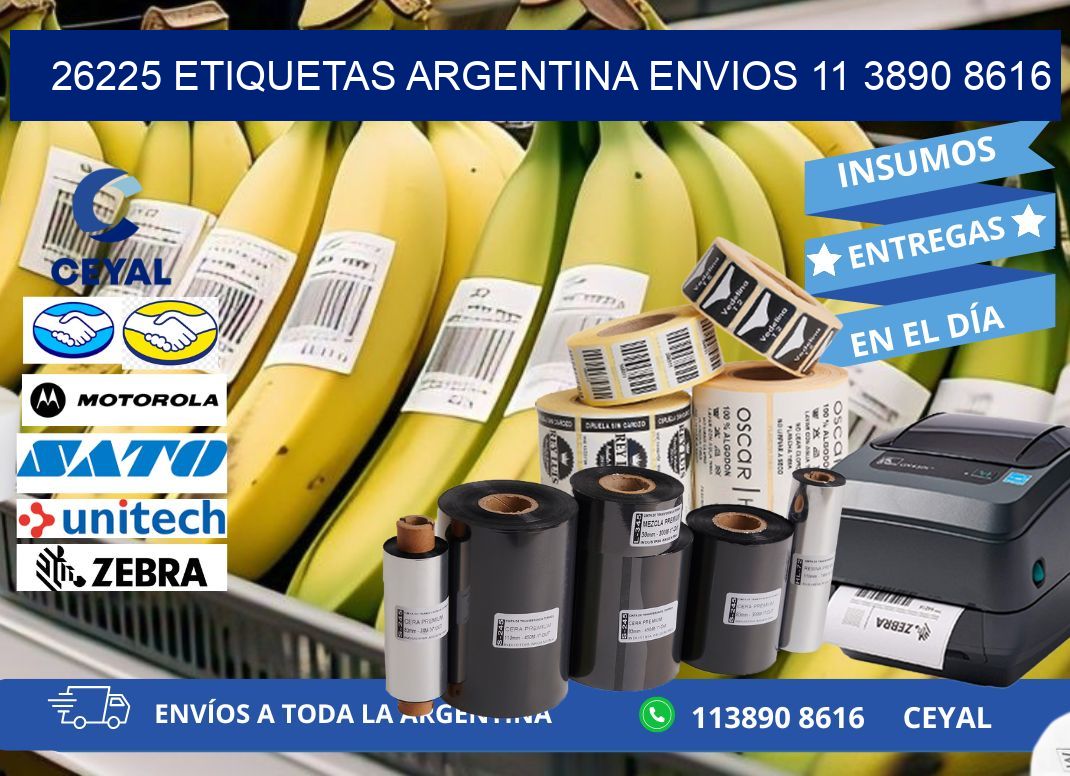26225 ETIQUETAS ARGENTINA ENVIOS 11 3890 8616