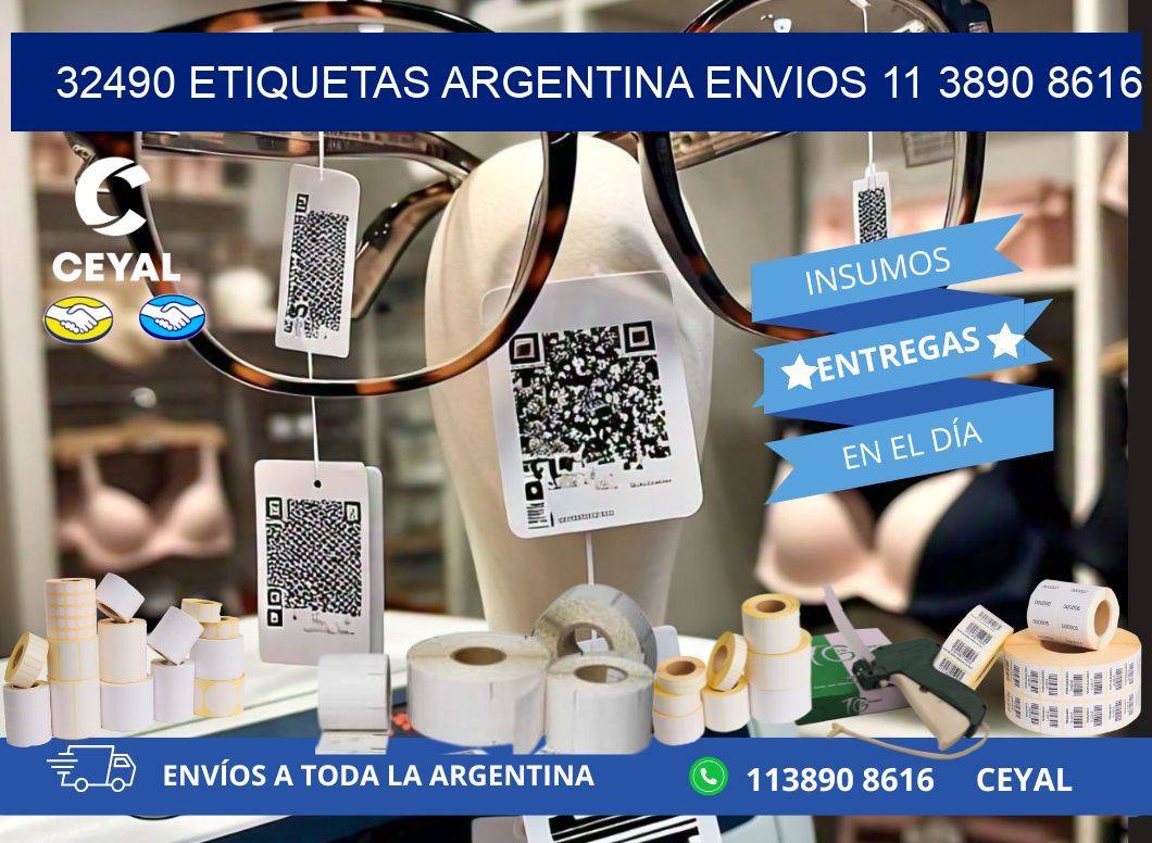 32490 ETIQUETAS ARGENTINA ENVIOS 11 3890 8616