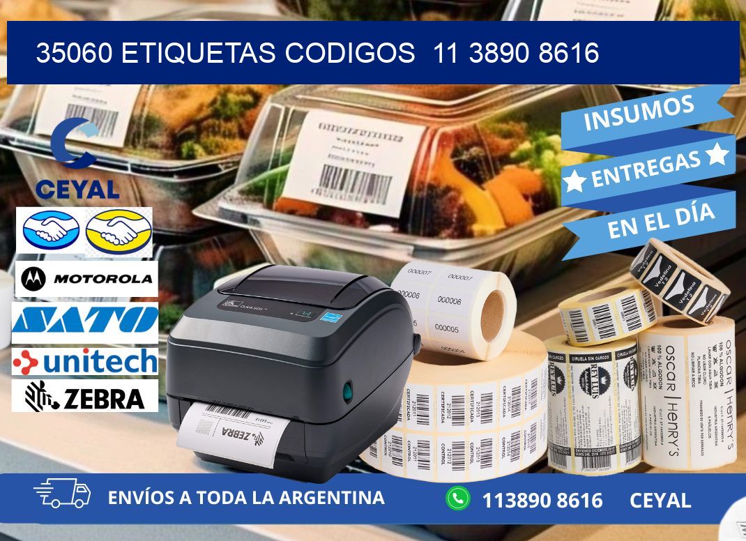 35060 ETIQUETAS CODIGOS  11 3890 8616
