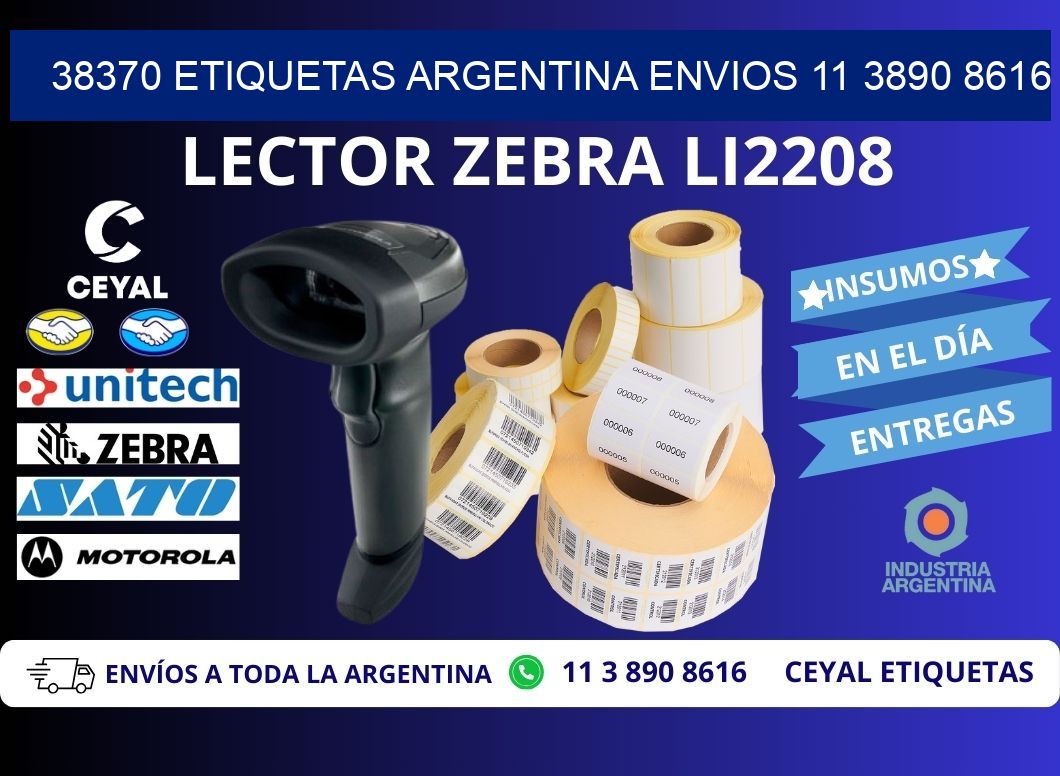 38370 ETIQUETAS ARGENTINA ENVIOS 11 3890 8616