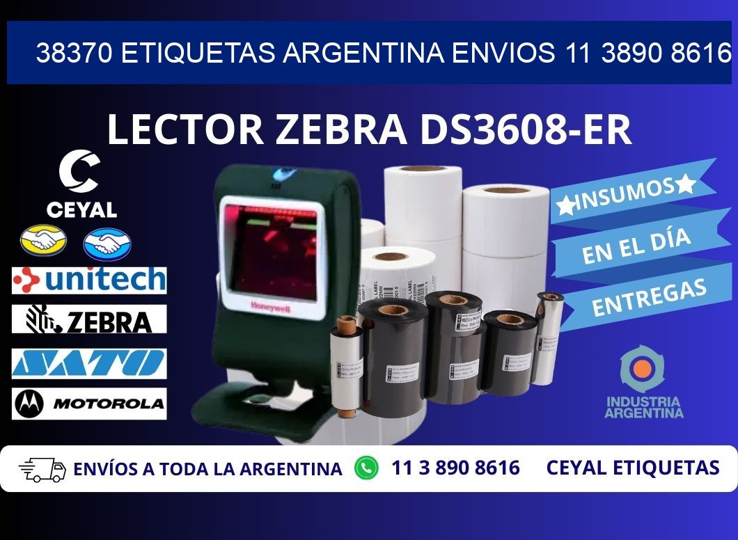 38370 ETIQUETAS ARGENTINA ENVIOS 11 3890 8616