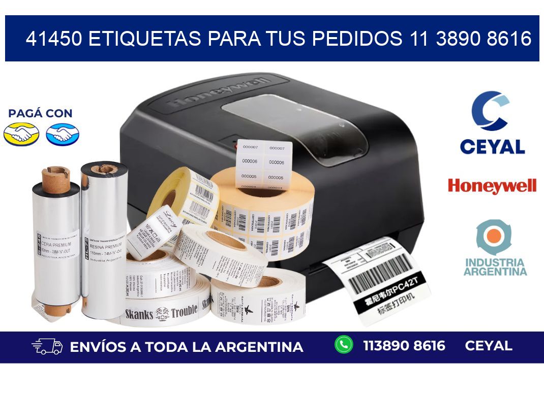 41450 ETIQUETAS PARA TUS PEDIDOS 11 3890 8616