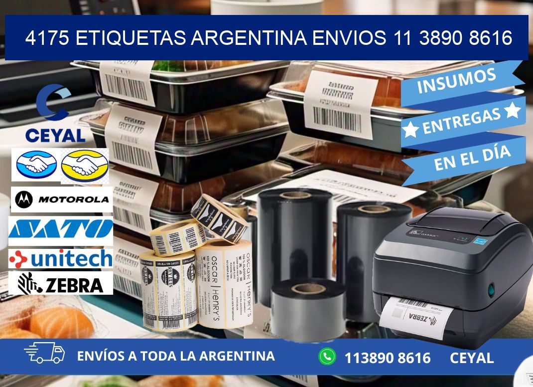 4175 ETIQUETAS ARGENTINA ENVIOS 11 3890 8616