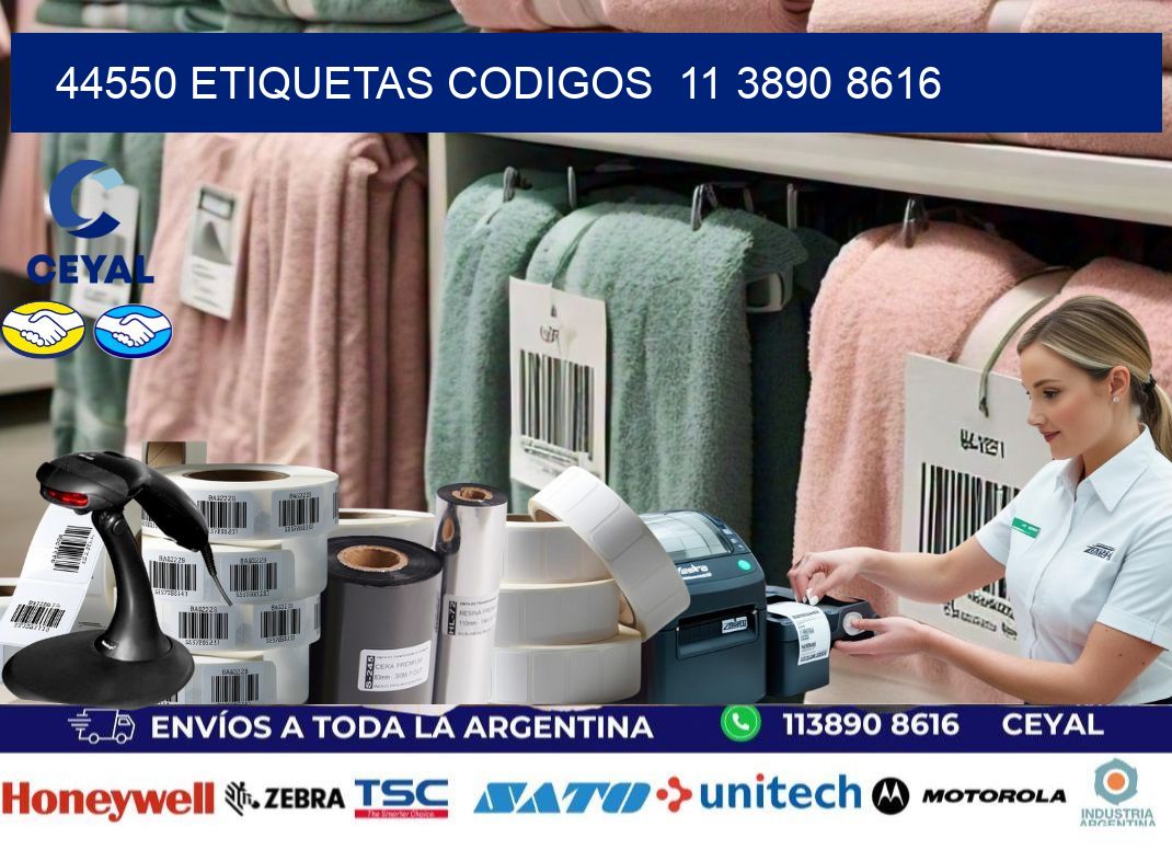 44550 ETIQUETAS CODIGOS  11 3890 8616