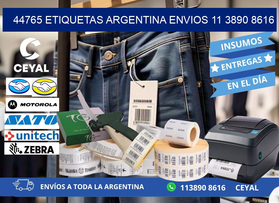 44765 ETIQUETAS ARGENTINA ENVIOS 11 3890 8616