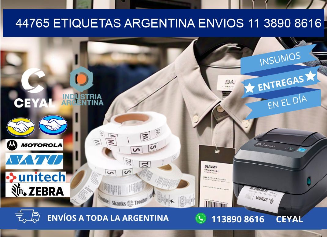 44765 ETIQUETAS ARGENTINA ENVIOS 11 3890 8616