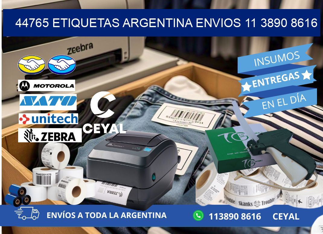 44765 ETIQUETAS ARGENTINA ENVIOS 11 3890 8616
