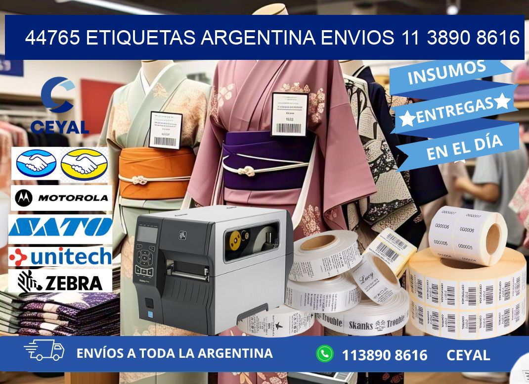 44765 ETIQUETAS ARGENTINA ENVIOS 11 3890 8616