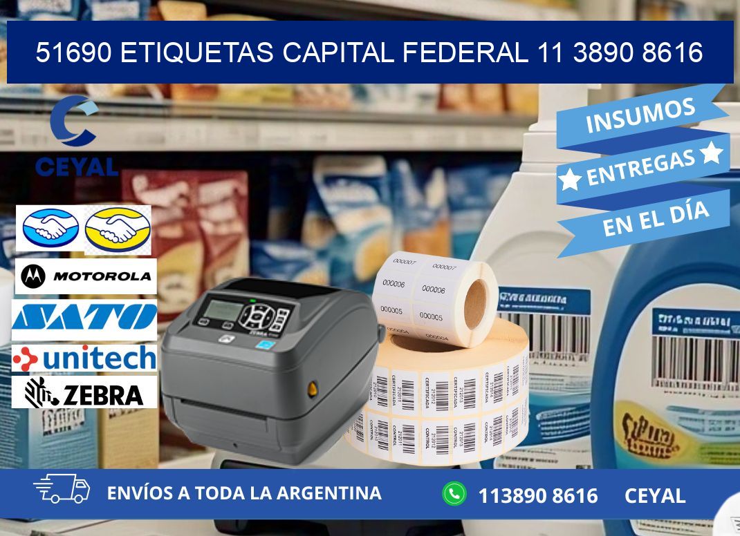 51690 ETIQUETAS CAPITAL FEDERAL 11 3890 8616