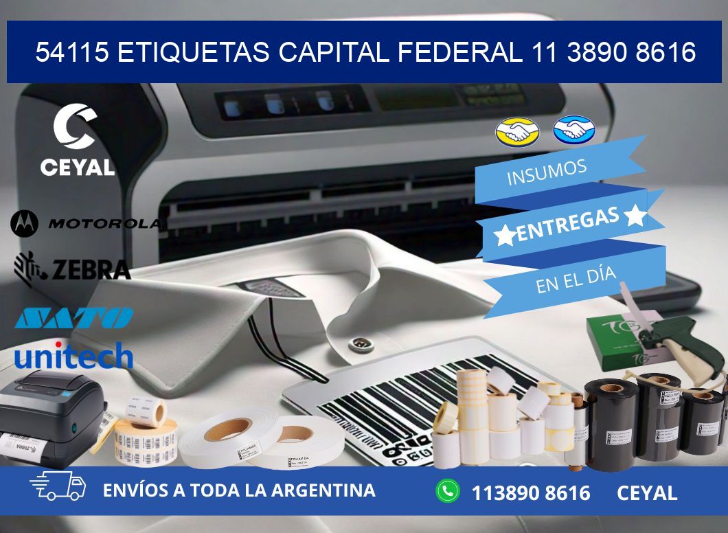 54115 ETIQUETAS CAPITAL FEDERAL 11 3890 8616
