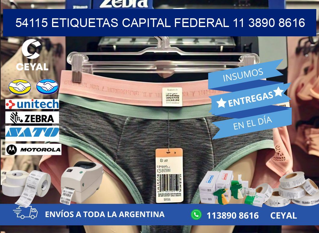 54115 ETIQUETAS CAPITAL FEDERAL 11 3890 8616