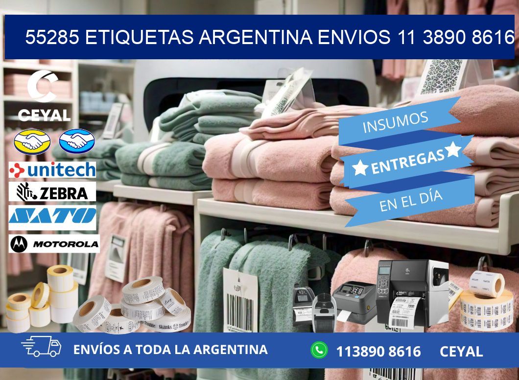 55285 ETIQUETAS ARGENTINA ENVIOS 11 3890 8616