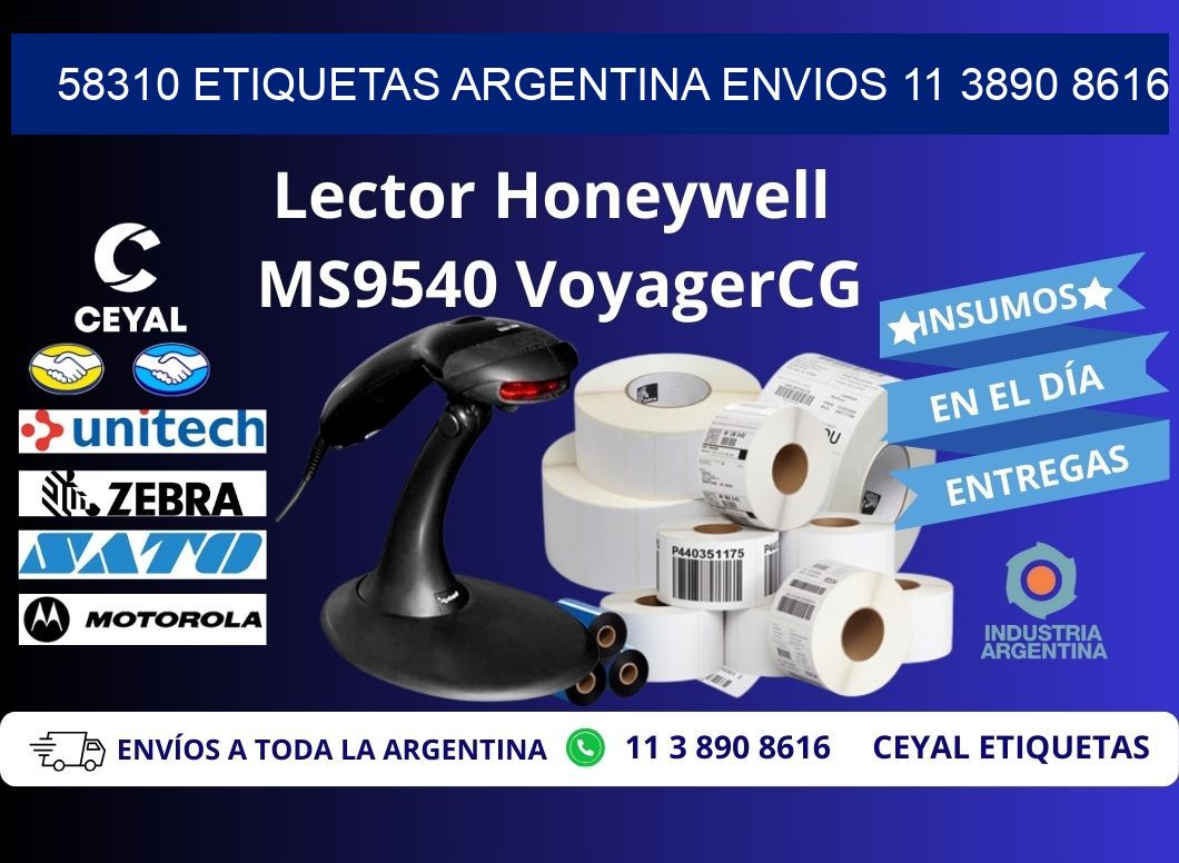 58310 ETIQUETAS ARGENTINA ENVIOS 11 3890 8616