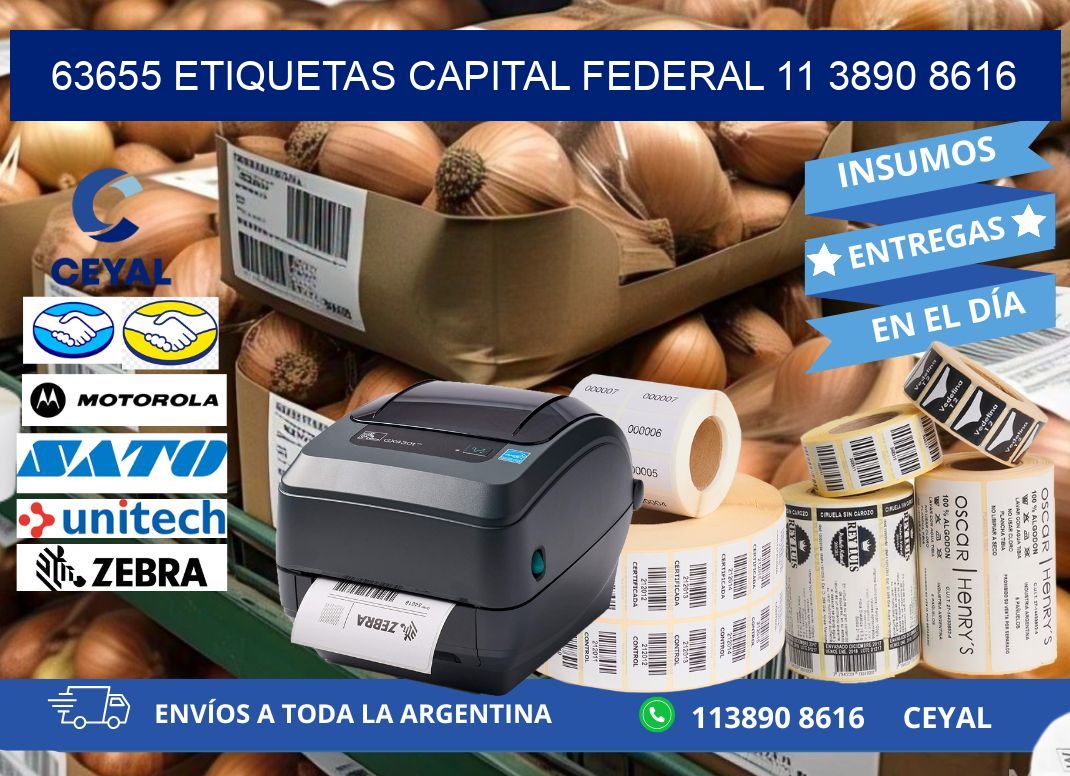 63655 ETIQUETAS CAPITAL FEDERAL 11 3890 8616