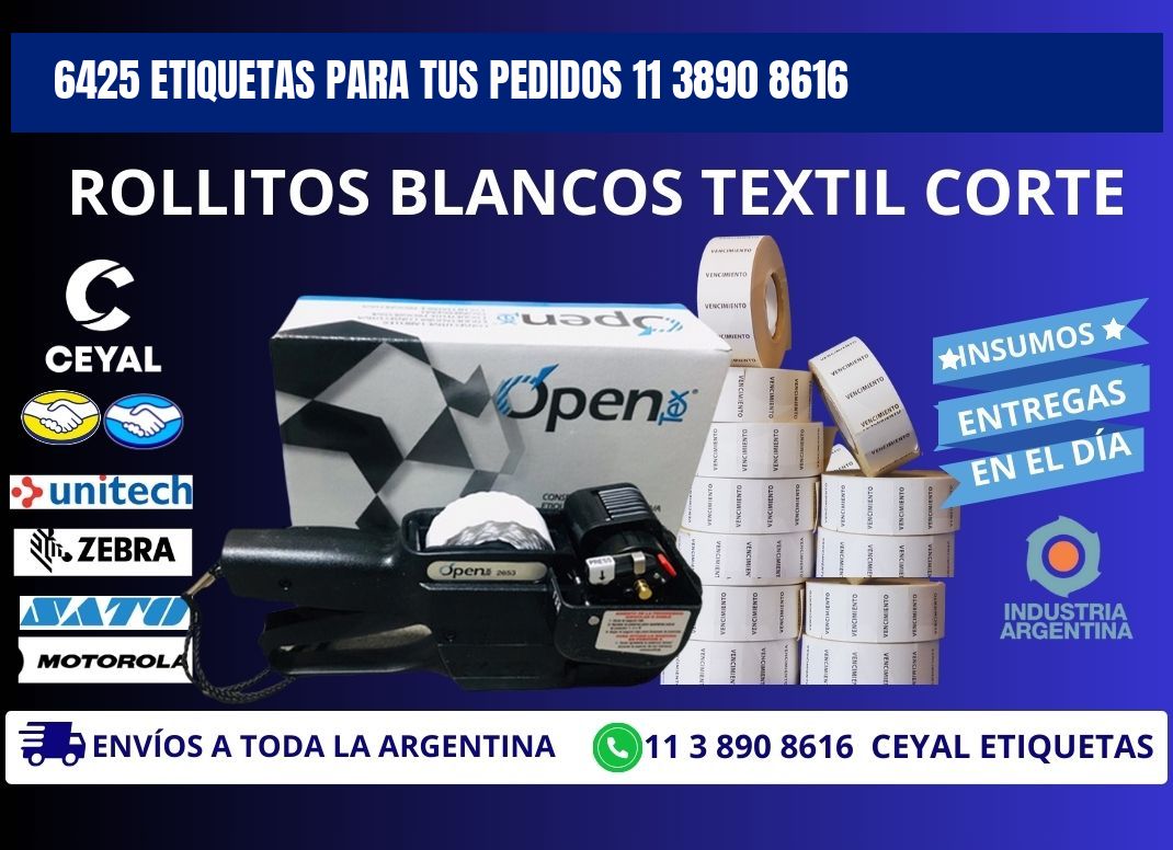6425 ETIQUETAS PARA TUS PEDIDOS 11 3890 8616