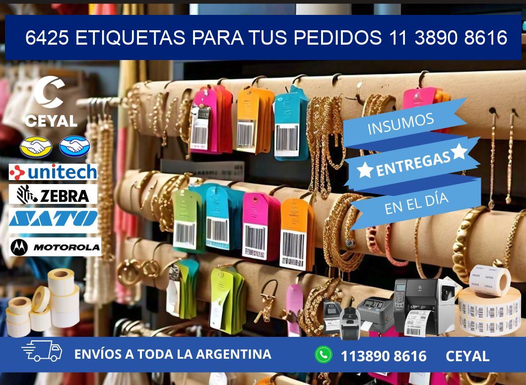 6425 ETIQUETAS PARA TUS PEDIDOS 11 3890 8616