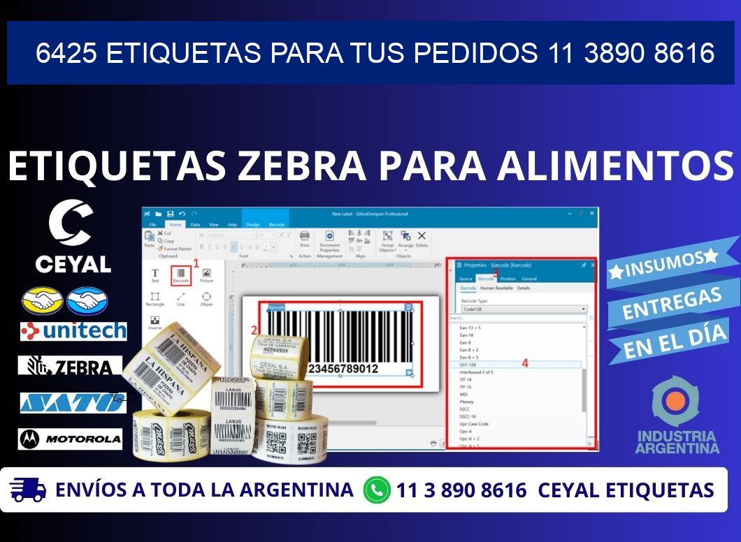 6425 ETIQUETAS PARA TUS PEDIDOS 11 3890 8616