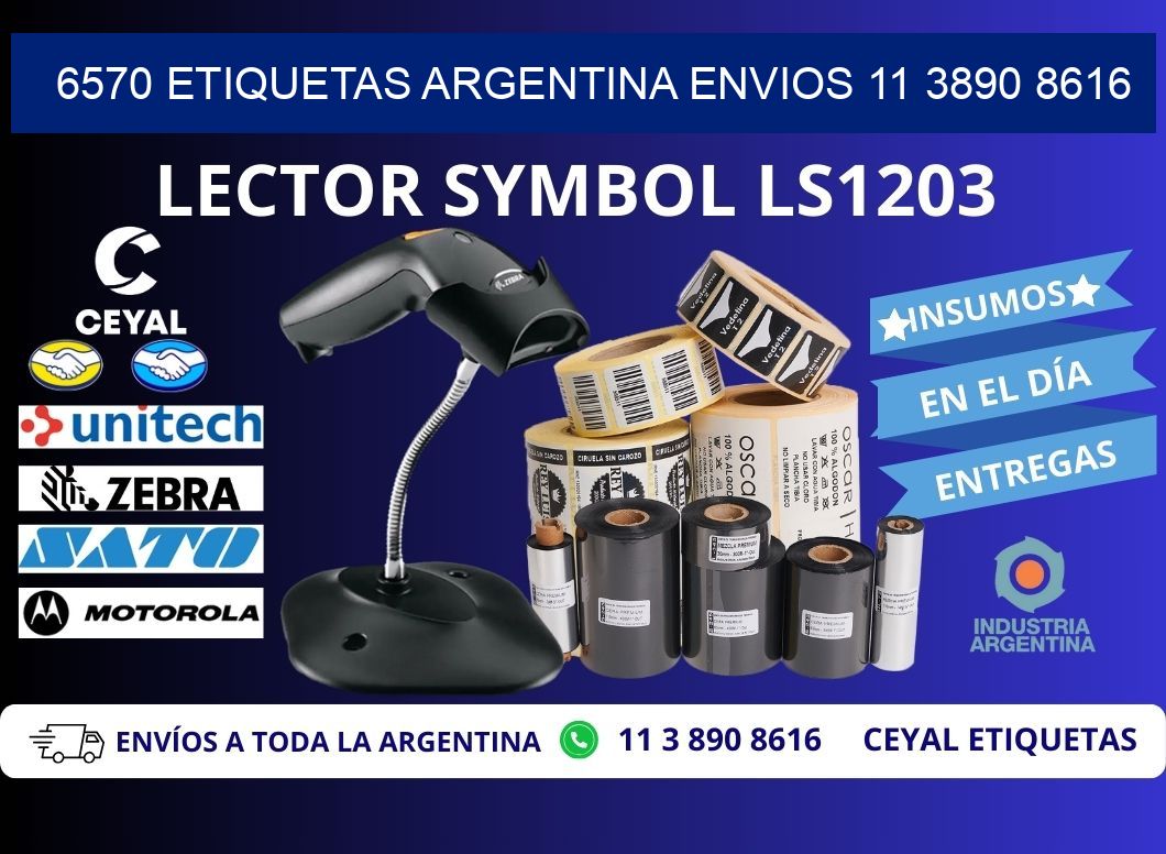 6570 ETIQUETAS ARGENTINA ENVIOS 11 3890 8616