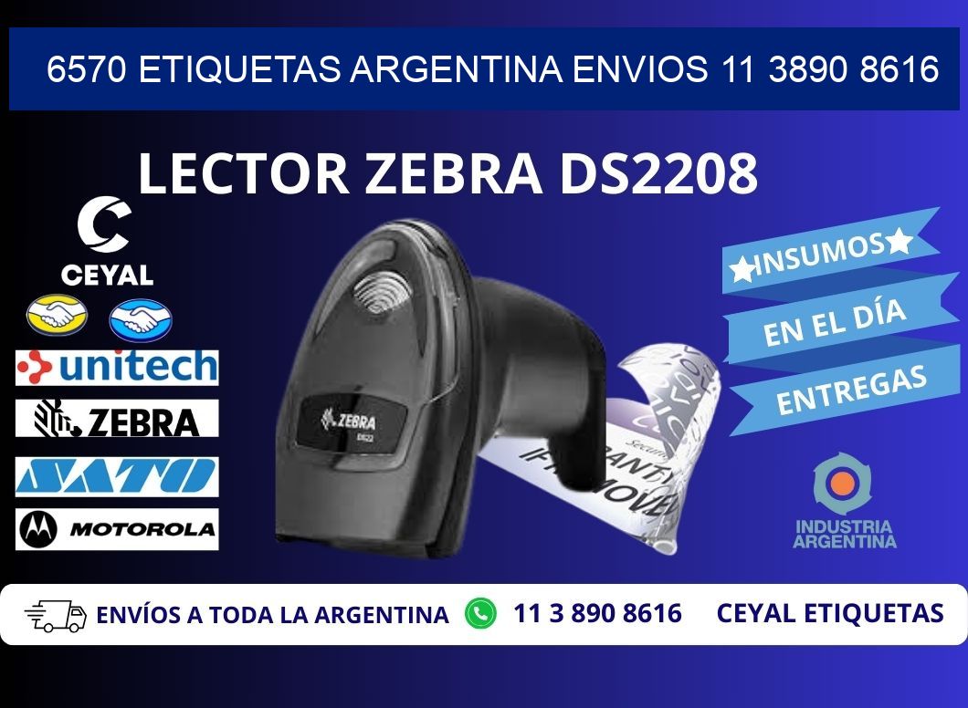 6570 ETIQUETAS ARGENTINA ENVIOS 11 3890 8616