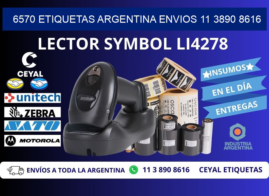 6570 ETIQUETAS ARGENTINA ENVIOS 11 3890 8616