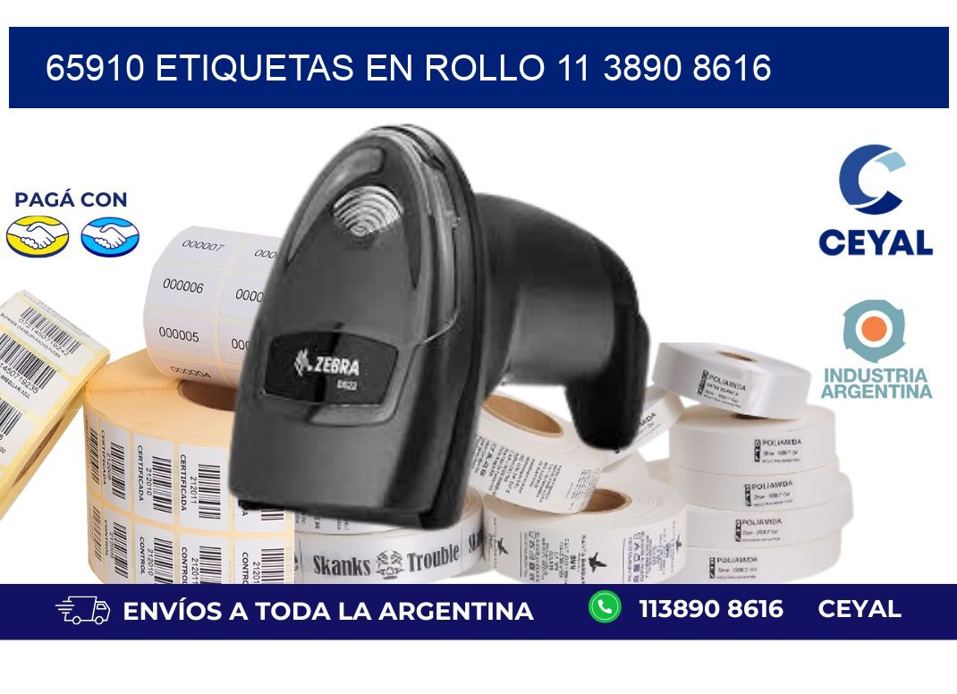 65910 ETIQUETAS EN ROLLO 11 3890 8616