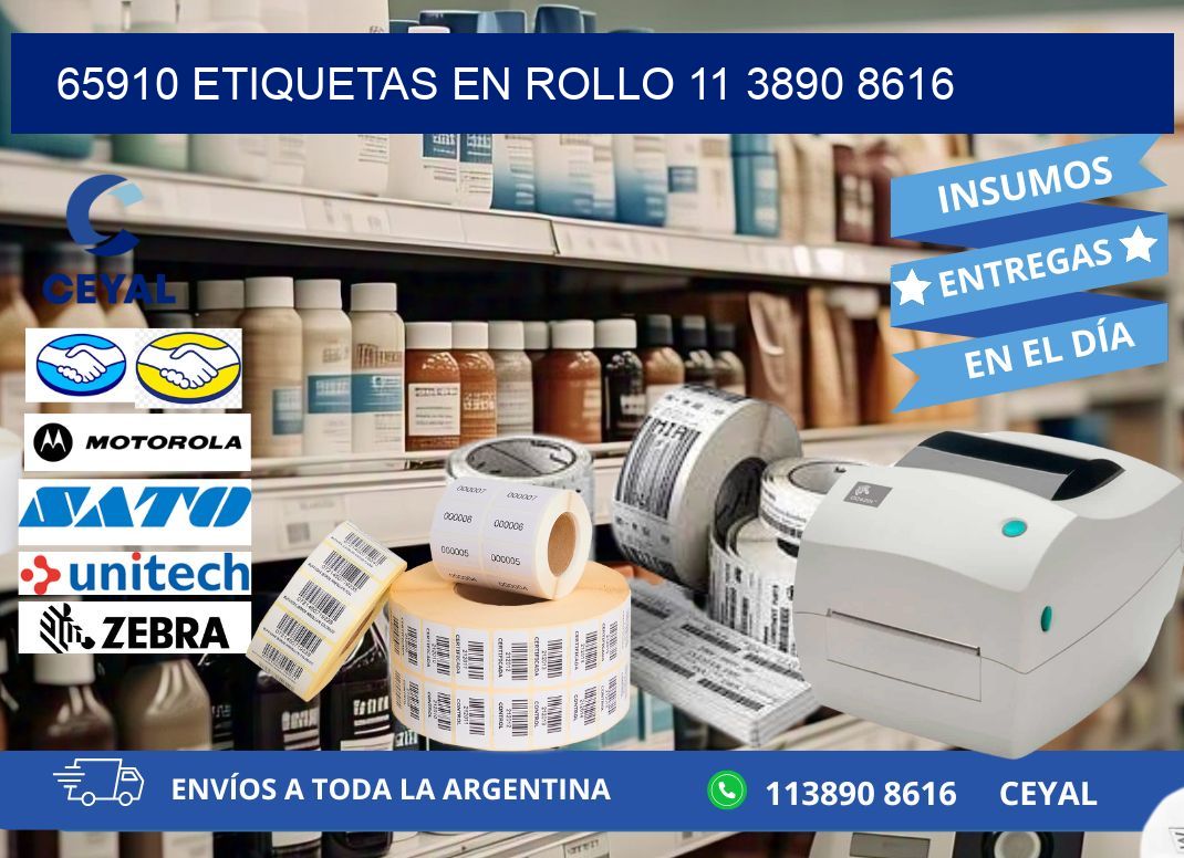 65910 ETIQUETAS EN ROLLO 11 3890 8616