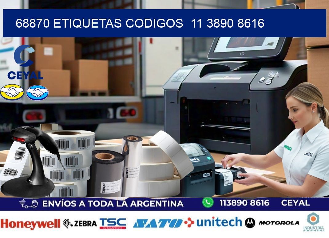 68870 ETIQUETAS CODIGOS  11 3890 8616