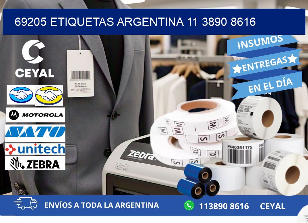 69205 ETIQUETAS ARGENTINA 11 3890 8616