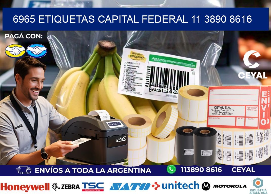 6965 ETIQUETAS CAPITAL FEDERAL 11 3890 8616
