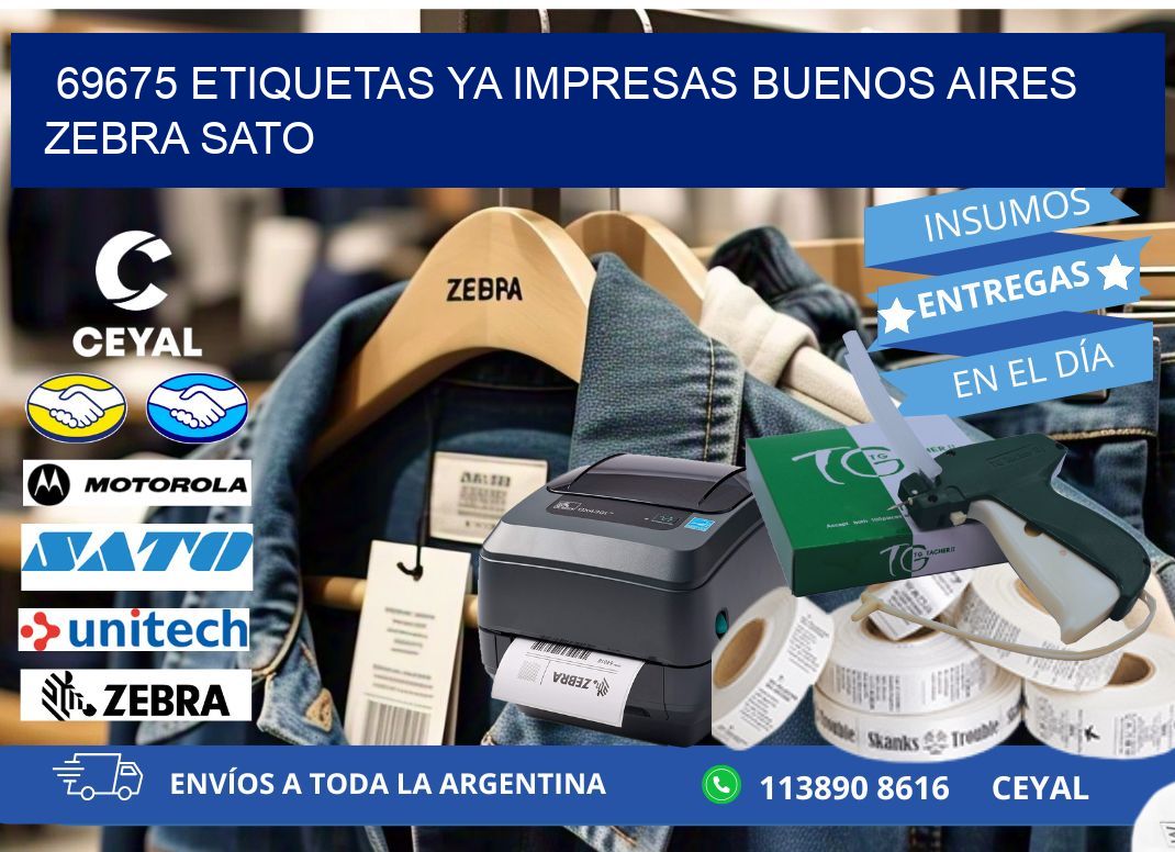69675 ETIQUETAS YA IMPRESAS BUENOS AIRES ZEBRA SATO