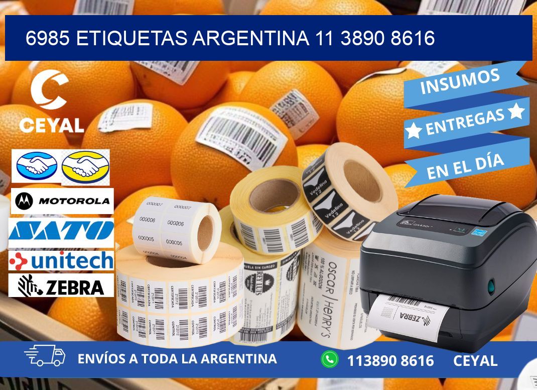 6985 ETIQUETAS ARGENTINA 11 3890 8616