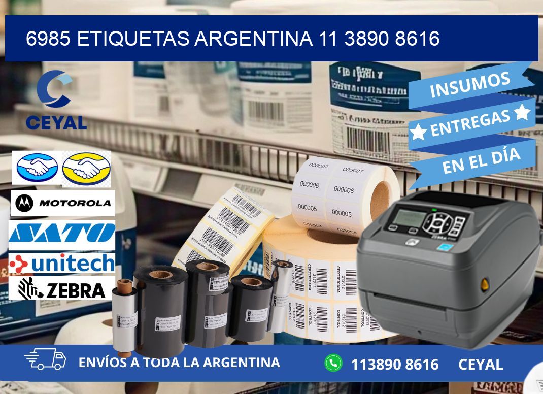 6985 ETIQUETAS ARGENTINA 11 3890 8616