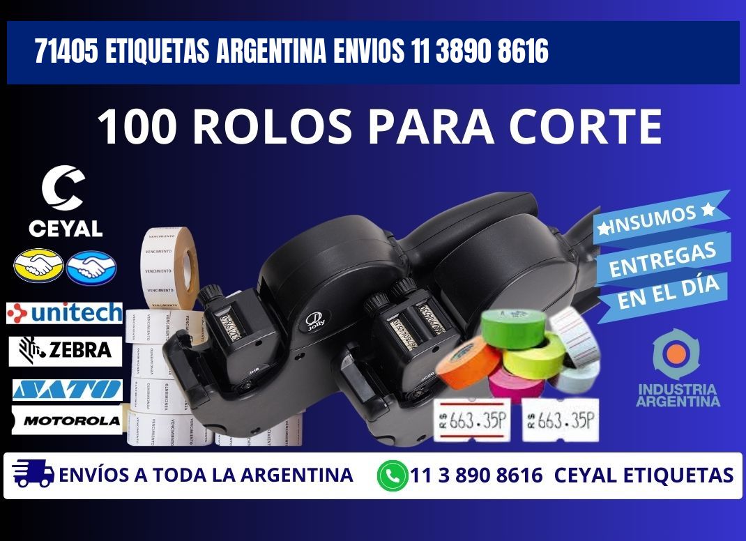 71405 ETIQUETAS ARGENTINA ENVIOS 11 3890 8616