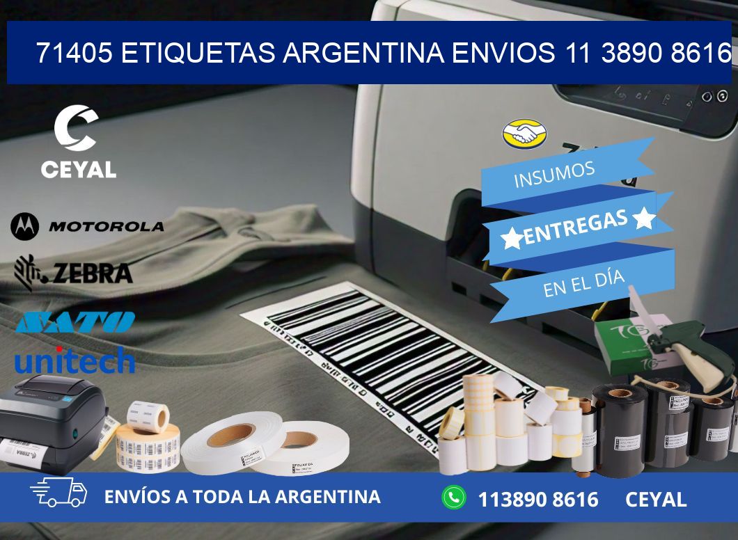 71405 ETIQUETAS ARGENTINA ENVIOS 11 3890 8616