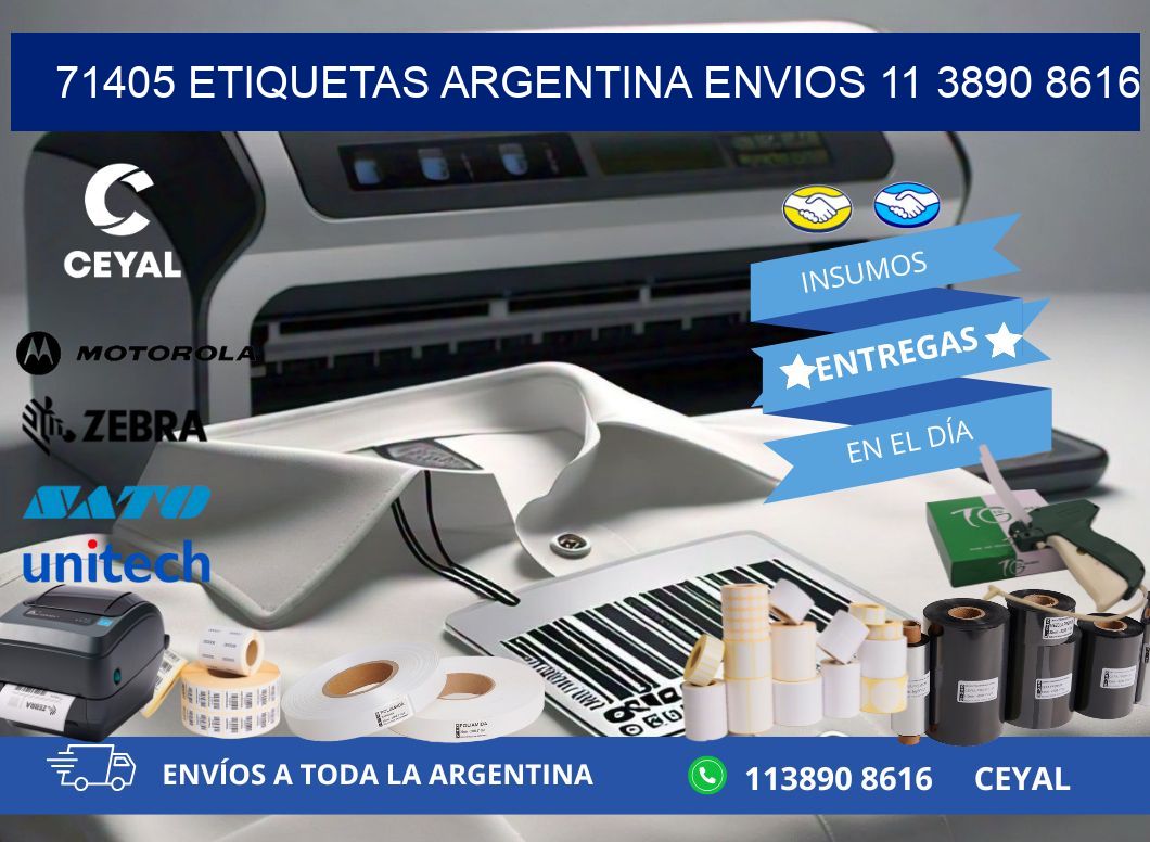 71405 ETIQUETAS ARGENTINA ENVIOS 11 3890 8616