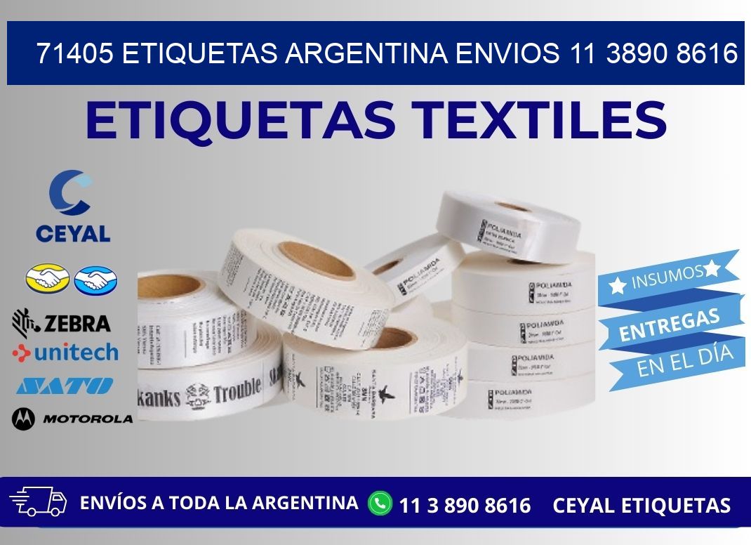 71405 ETIQUETAS ARGENTINA ENVIOS 11 3890 8616