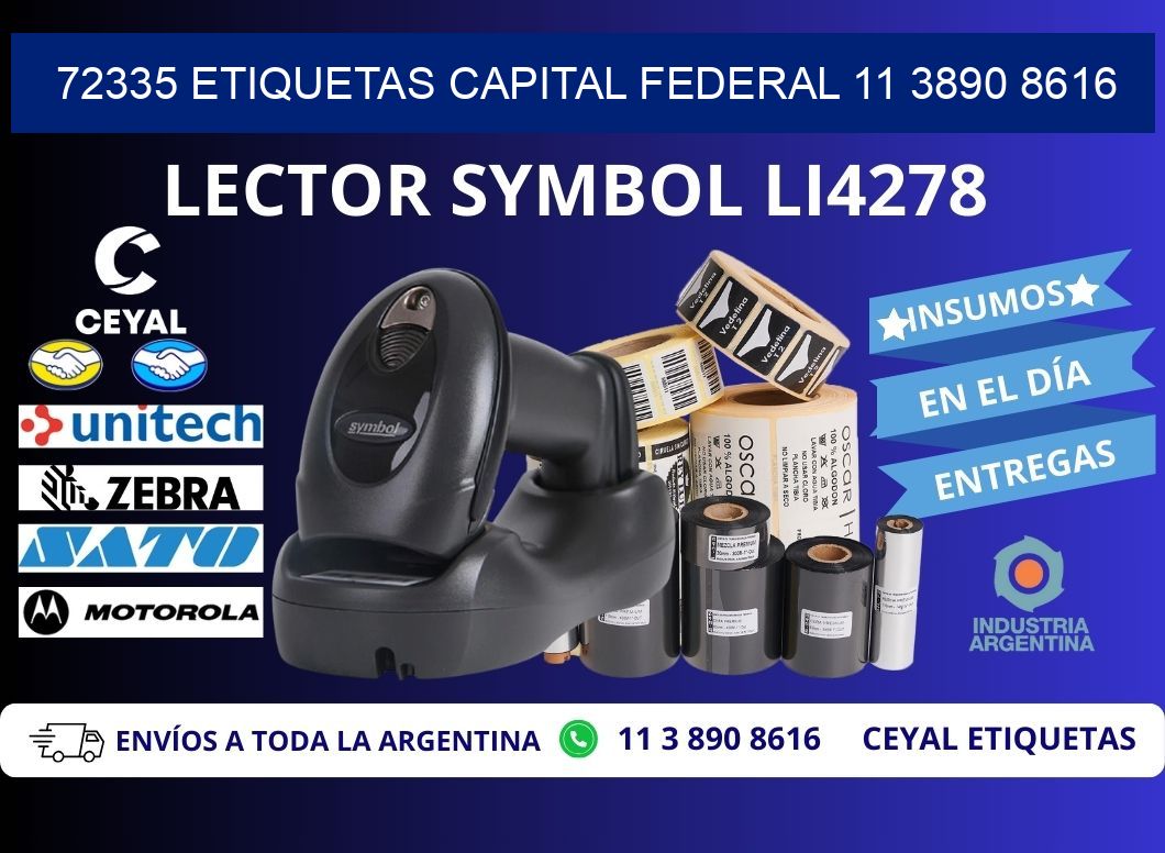 72335 ETIQUETAS CAPITAL FEDERAL 11 3890 8616