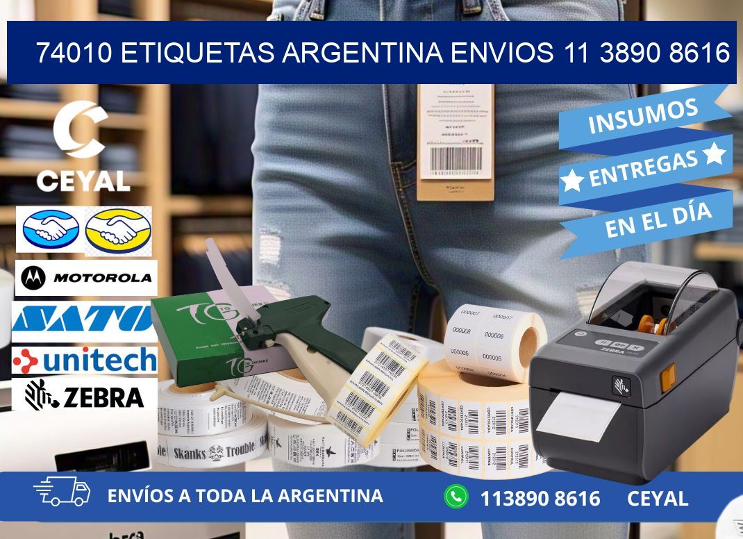 74010 ETIQUETAS ARGENTINA ENVIOS 11 3890 8616