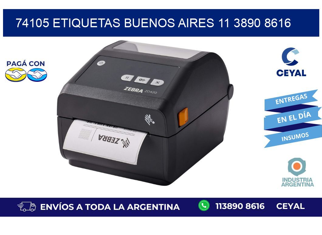 74105 ETIQUETAS BUENOS AIRES 11 3890 8616