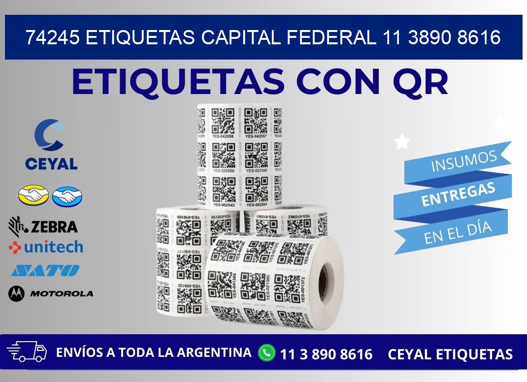 74245 ETIQUETAS CAPITAL FEDERAL 11 3890 8616