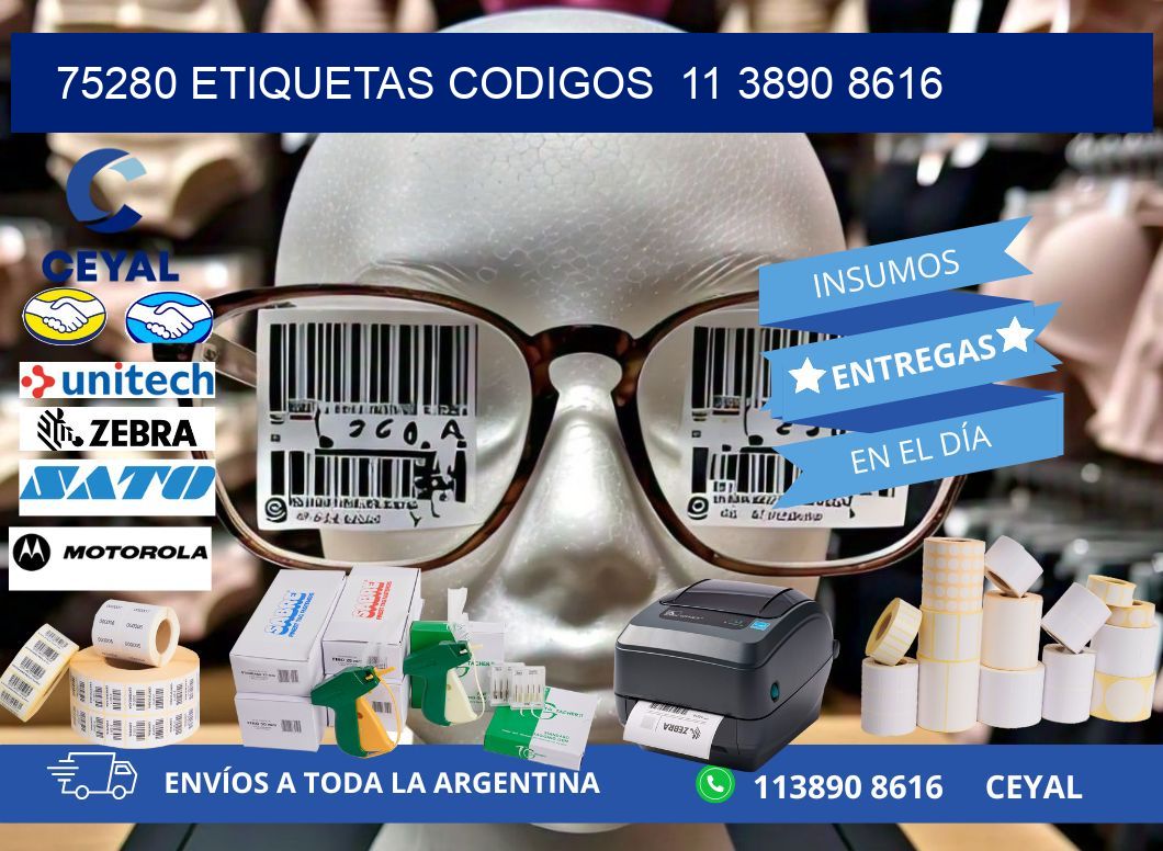 75280 ETIQUETAS CODIGOS  11 3890 8616