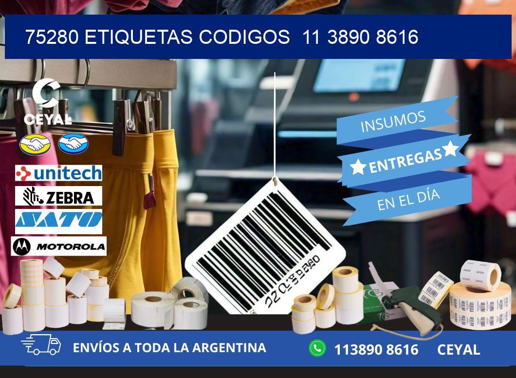 75280 ETIQUETAS CODIGOS  11 3890 8616
