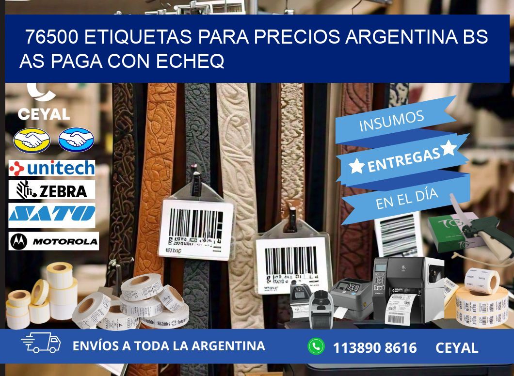 76500 ETIQUETAS PARA PRECIOS ARGENTINA BS AS PAGA CON ECHEQ