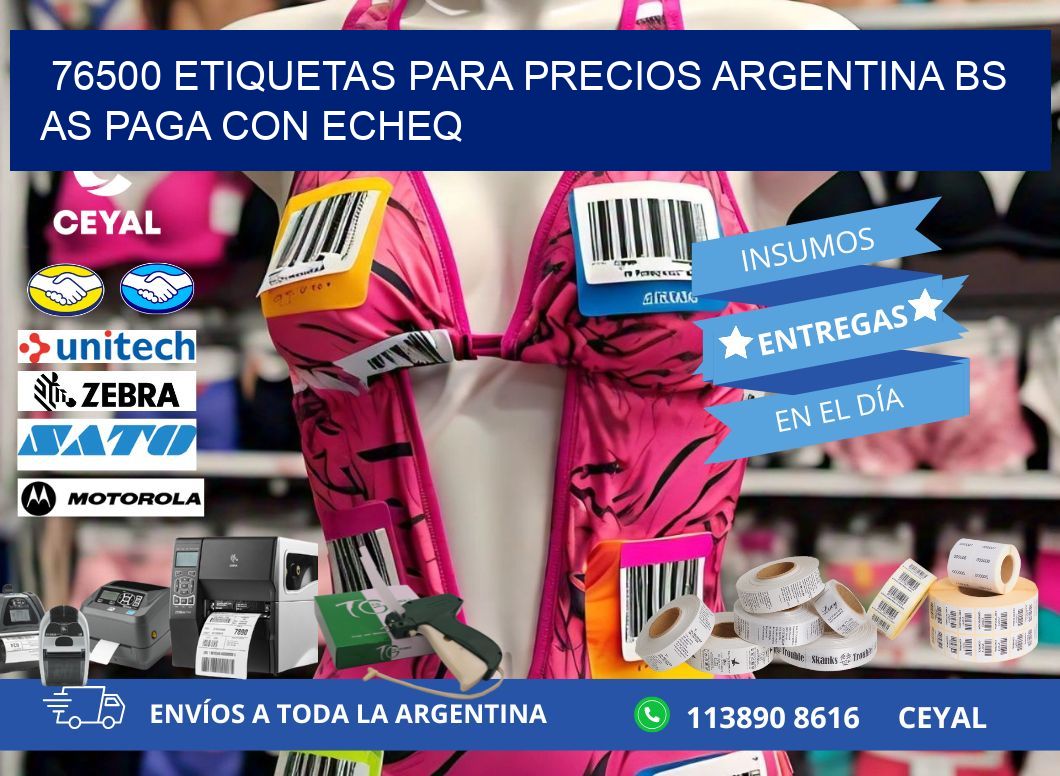 76500 ETIQUETAS PARA PRECIOS ARGENTINA BS AS PAGA CON ECHEQ