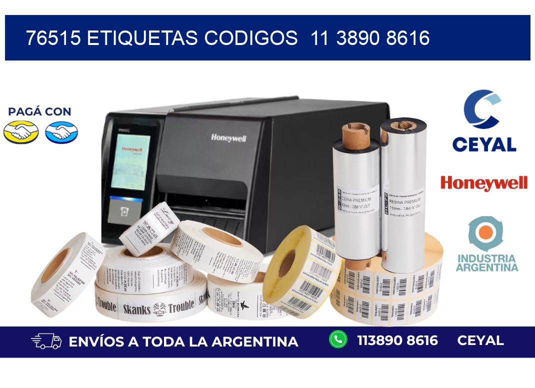 76515 ETIQUETAS CODIGOS  11 3890 8616