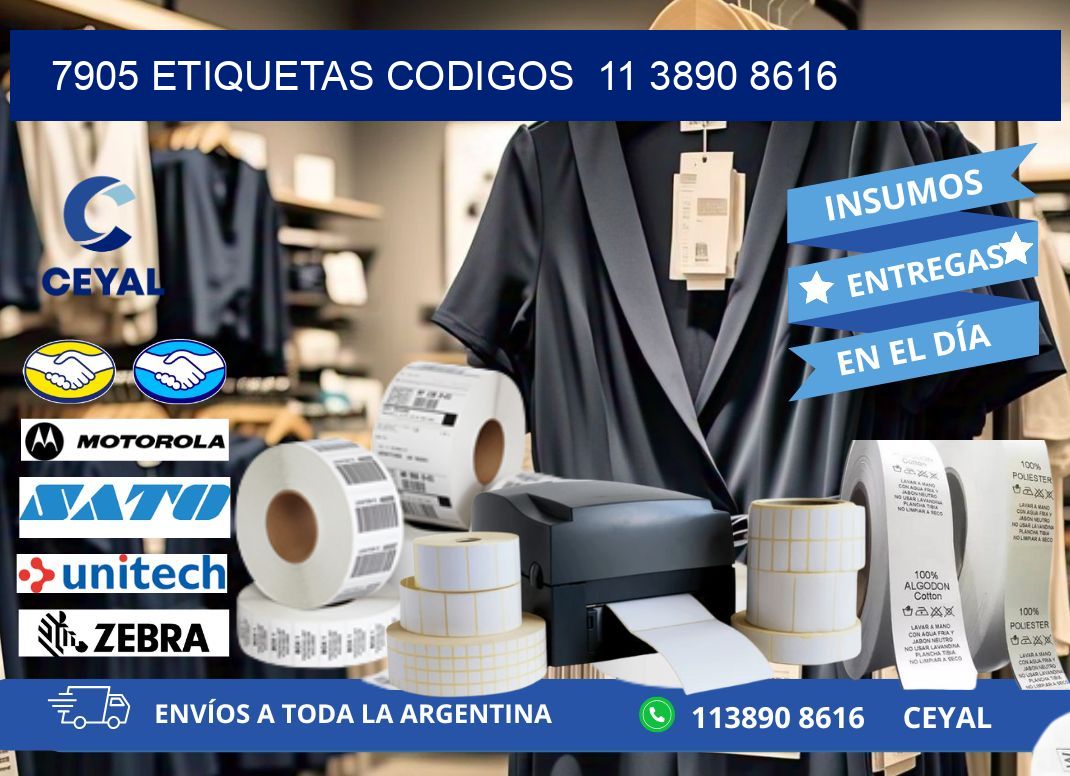 7905 ETIQUETAS CODIGOS  11 3890 8616