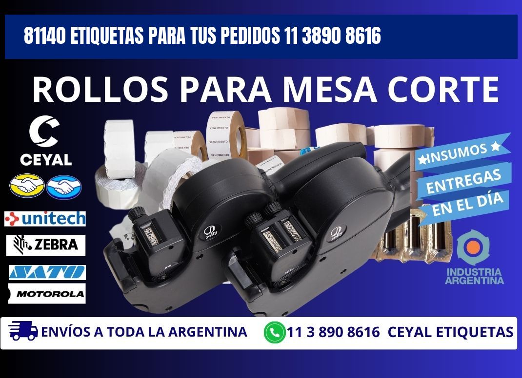 81140 ETIQUETAS PARA TUS PEDIDOS 11 3890 8616